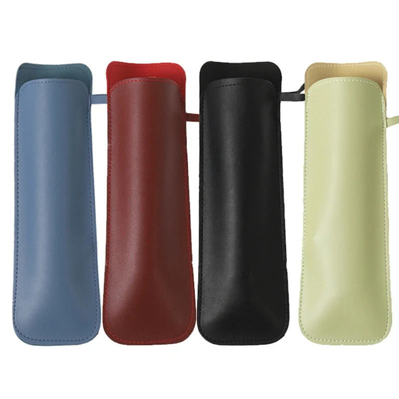 Vibrant PU Leather Waterproof Umbrella Sleeve - Portable Folding Umbrella Storage Case