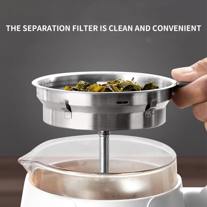 إبريق شاي زجاجي كهربائي ، تخمير شاي أسود ، بخار أو...