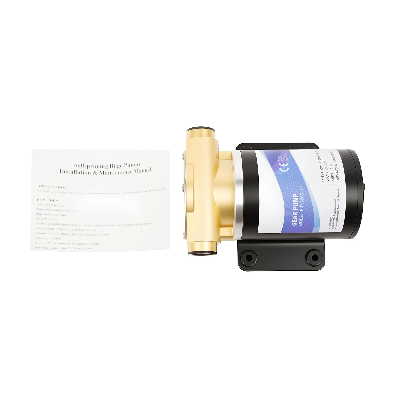 30 l/min Wasserpumpe, 120 W, Motorlaufradpumpe aus reinem Kupfer, 2850 U/min, Wasserpumpe für die Bewässerung von Bootsuntergängen für Sprinkleranlagen – Detail 24