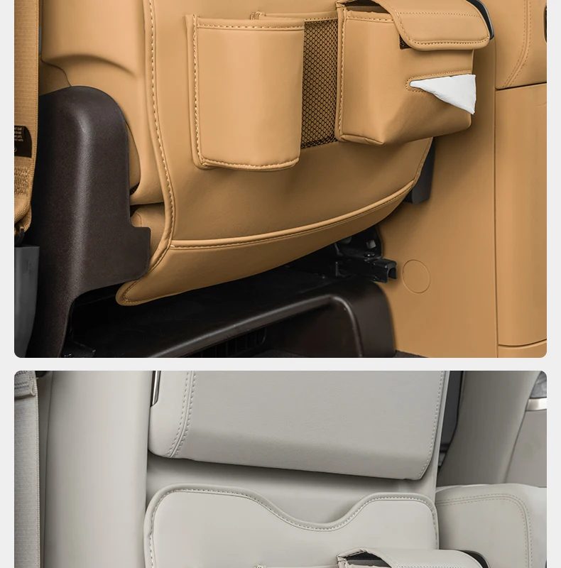 Multi functional seat anti kick pad For DENZA D9 2023-2025 Seat back tissue stor