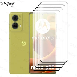 Premium 3D Curved Edge Tempered Glass Screen Protector - Full Cover Glass, 6.67 Inch - Moto G85 (4 Front Glass)