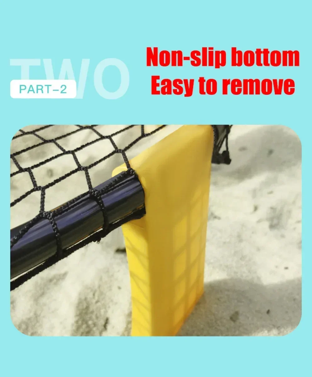 Beach Volleyball Ball Mini Game Set Outdoor Team Sports Lawn Fitness Equipment 3 Balls Volleyball Net Set