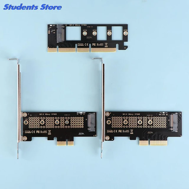 Onvian M.2 NVME Adapter SSD To PCIe Card M.2 Key M Driver With Silicone  Cooling Pad Hard Drive Adapter Support PCIe x4x8x16 Slot - AliExpress