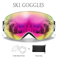 Outdoor Sports Snowboard SKI Goggles Anti-Fog UV400 Snowmobile Ski Mask Men Women Cycling Glasses Replacement Lens Christmas 1