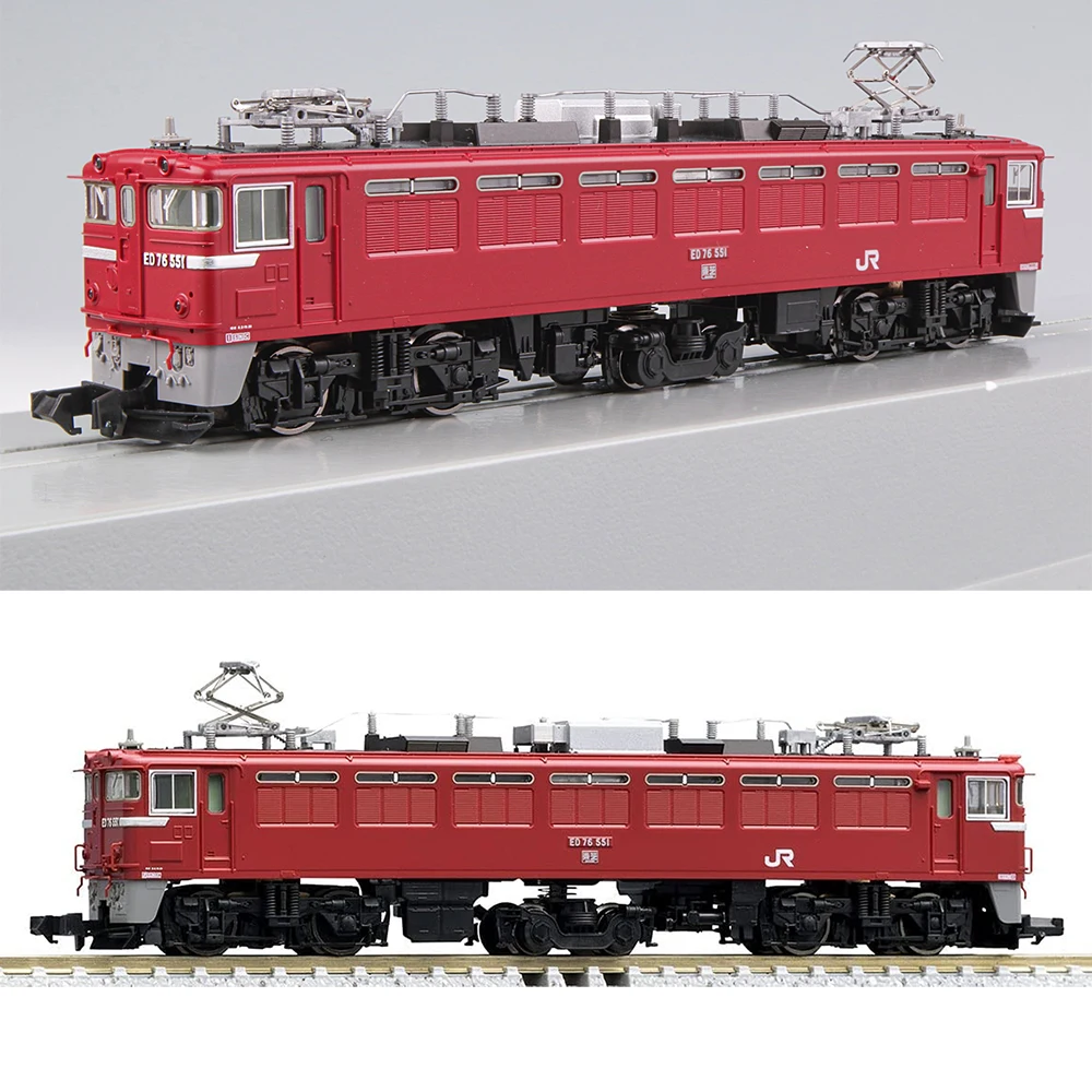 TOMIX Train Model 7198 N Scale 1/160 JR ED76 550 Electric Locomotive Red No. 2 tomix 4 section train model high speed rail n scale rail car 1 150 98363 500 new series main line train model toys