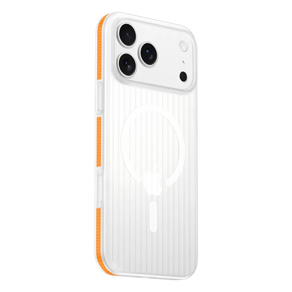 Corrugated Pattern For Magsafe Magnetic Wireless Charge Case For iPhone 17 16 15 14 13 12 Pro Max Plus Bumper Hard Matte Cover