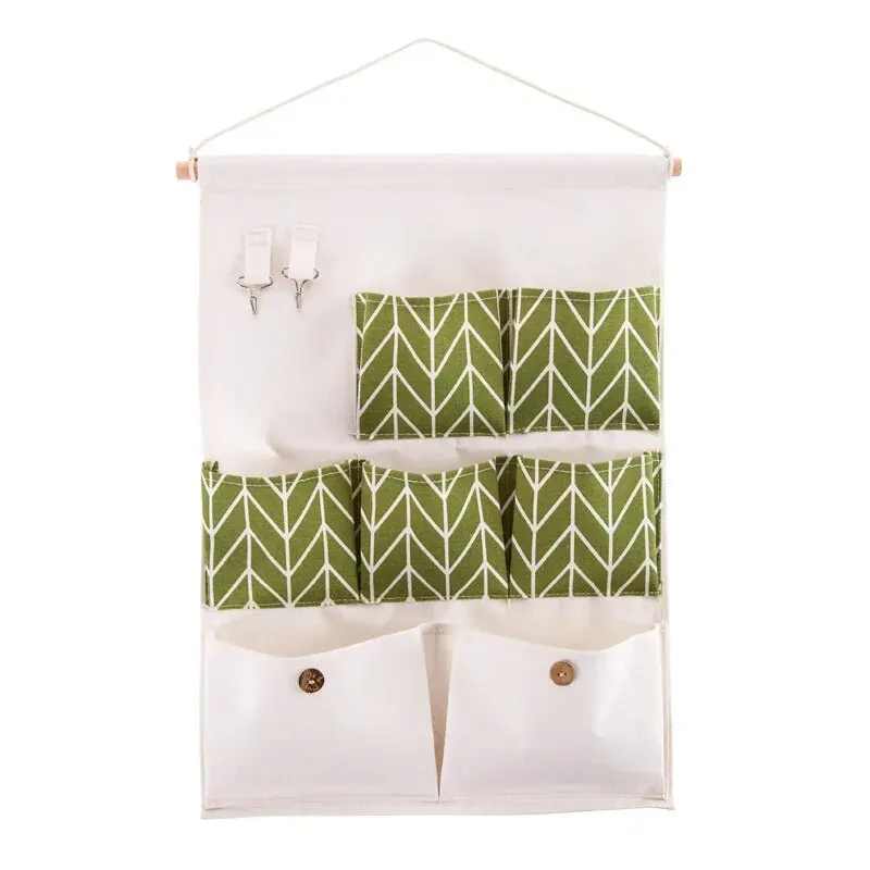 7 Pockets Hanging Storage Organizer Waterproof Wall Mounted Closet Organizer Bear Flamingo Sundries