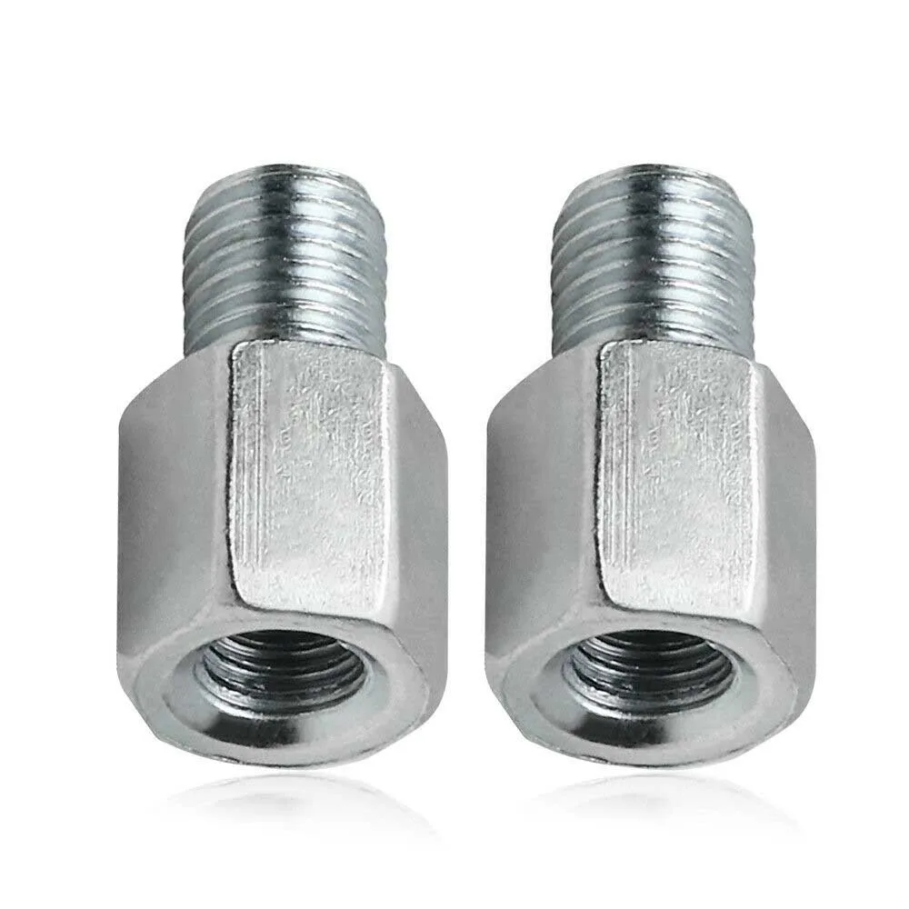 2 stücke Motorrad Roller Spiegel adapter 8mm Buchse im Uhrzeiger sinn bis 8-10mm männliche Uhrzeiger sinn Spiegel adapter im Uhrzeiger sinn Gewindes ch rauben – Detail 2