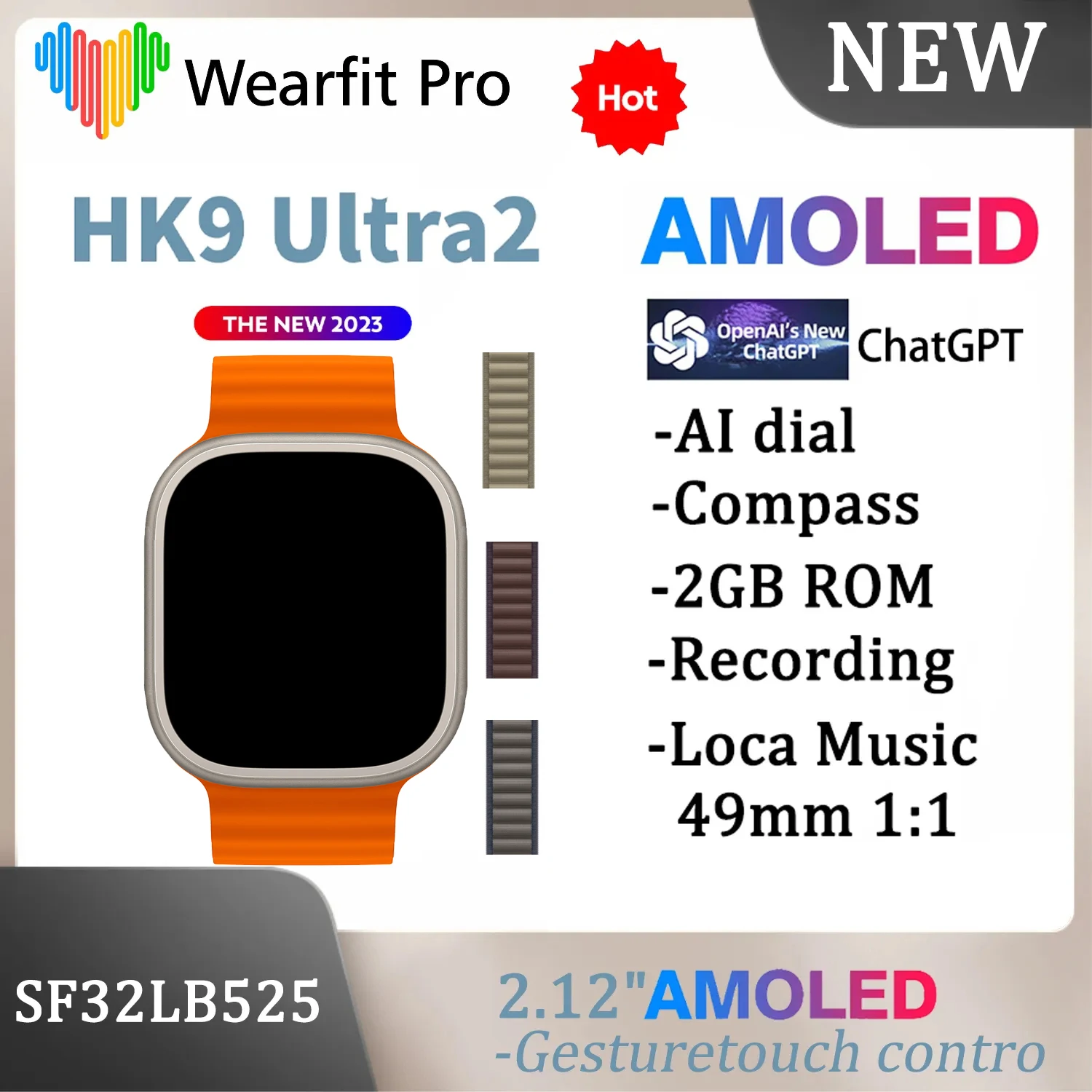HK9 Ultra 2 AMOLED 2.12