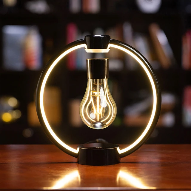 Lampe à lévitation ampoule LED magnétique - commande vocale +