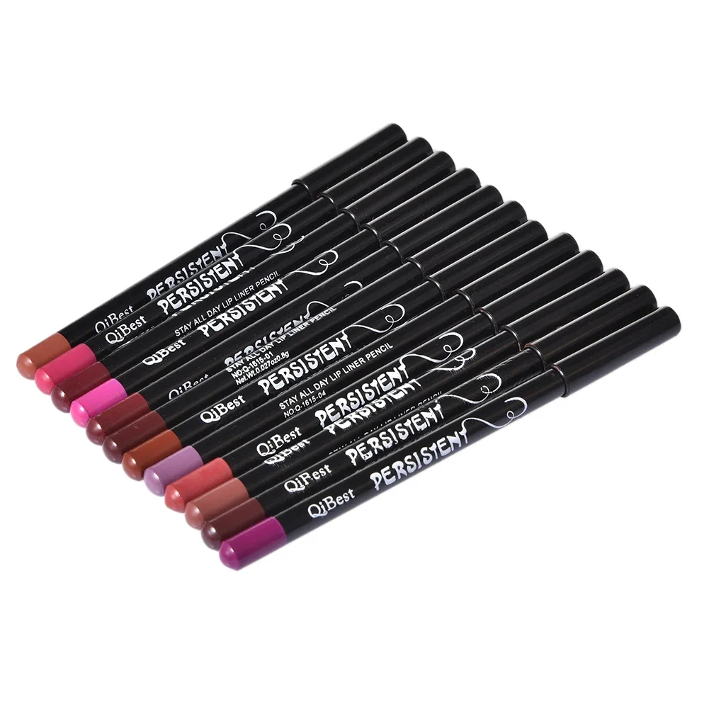 12Colors/Set Waterproof Lip Liner Pencil Brand New Professional Long Lasting Moisturizing Lipliner Lips Makeup Tools For Women 4