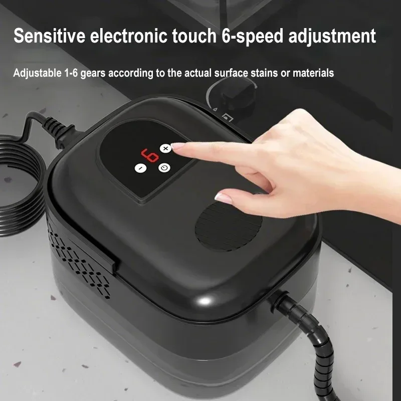 Pulitore a Vapore ad Alta Pressione e Alta Temperatura da 1500W con Telecomando Multifunzionale per Cappa da Cucina e Auto - immagine 5