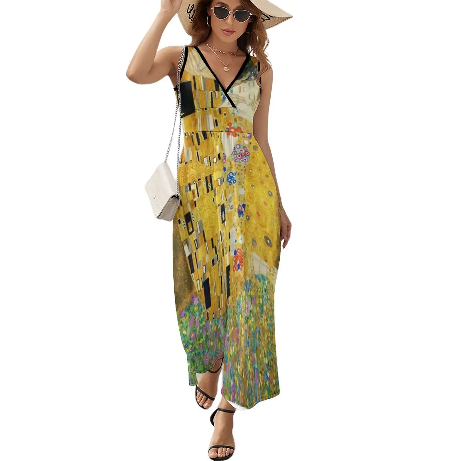 

Gustav Klimt The Kiss Sleeveless Dress cute dress summer women's dress 2023