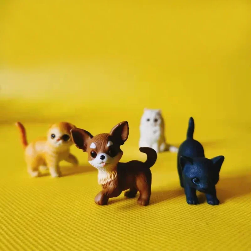 1 pcs/kitty cat/miniatures dog/lovely cute/fairy garden gnome/moss terrarium decor/crafts/bonsai/doll house/figurine/model/toy ornament crafts,miniature figurines,miniature ornament,resin crafts,cat toy ornaments,cat figurine decoration,cat figurines,dog statue ornament