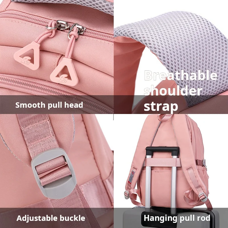 School Wheeled Backpack School Bag With Wheels Trolley Bag Rolling Student Backpack Travel Bags Kids School Bag For Girls