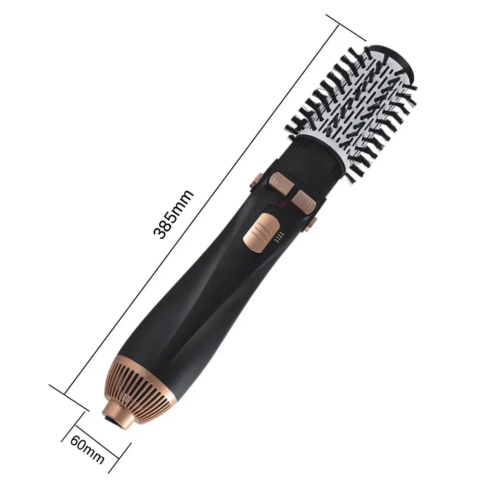 Hot Air Brush 4 Head Replaceable Hair Dryer Comb One Step Blower Strong Wind Electric Straightener Roller Curler Styling Tools 2