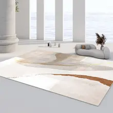 Tapis de sol nordique lavable de grande surface, décoration moderne, Art de luxe, pour salon, chambre à coucher, canapé