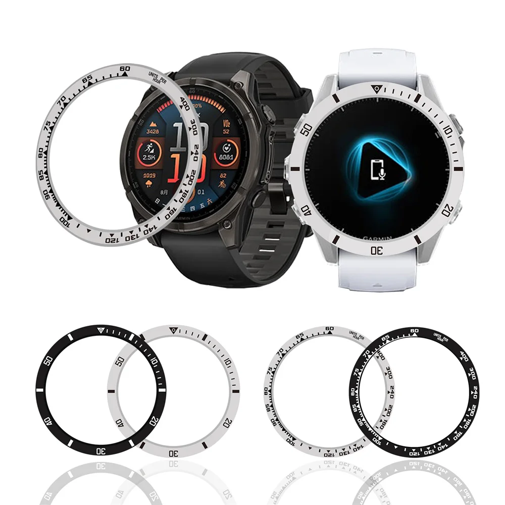 BEHUA Decorative Metal Bezel Ring Styling Case for Smartwatch Protective Cover