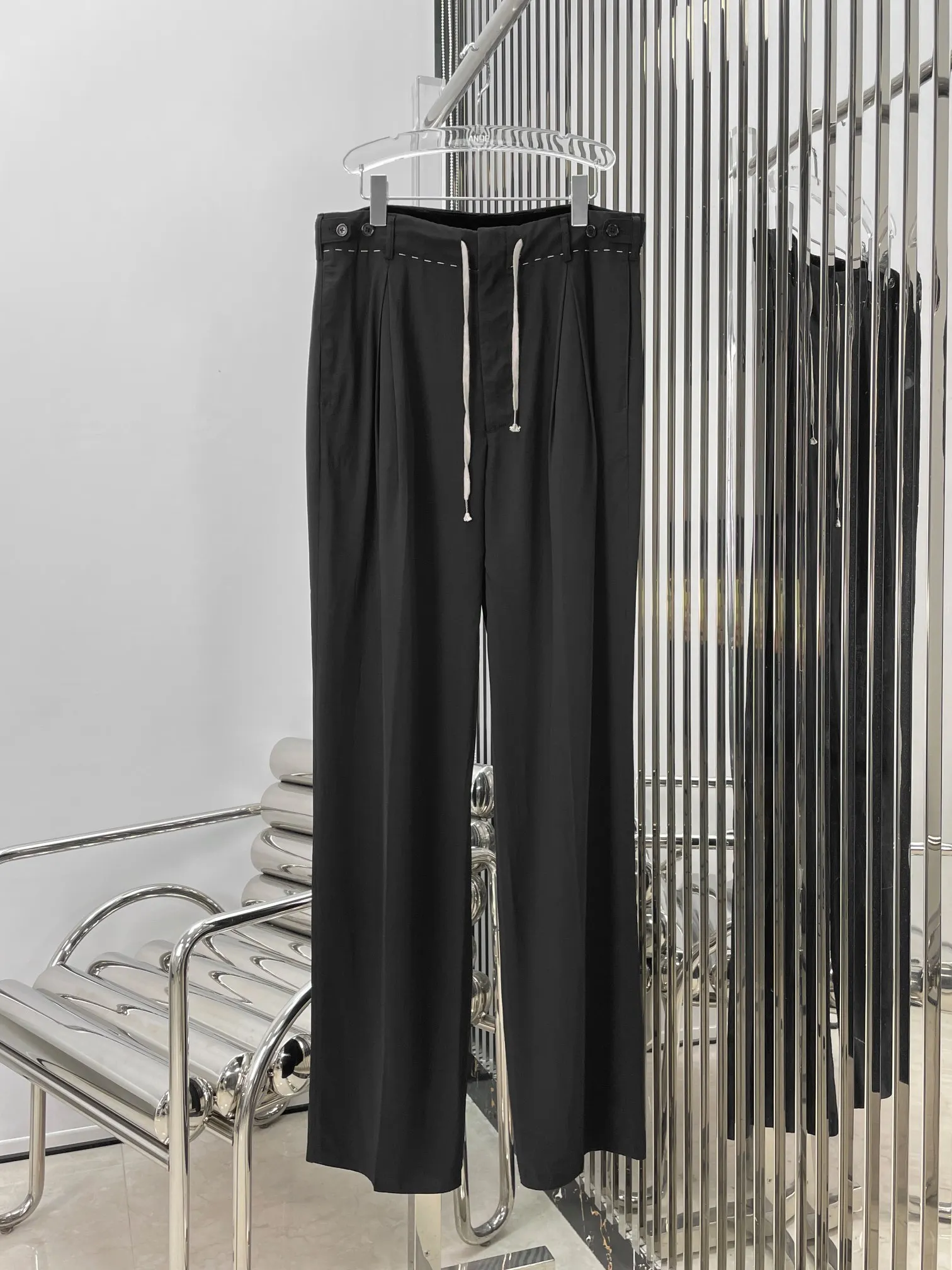 

2023 Women's Clothing straight black trousers for