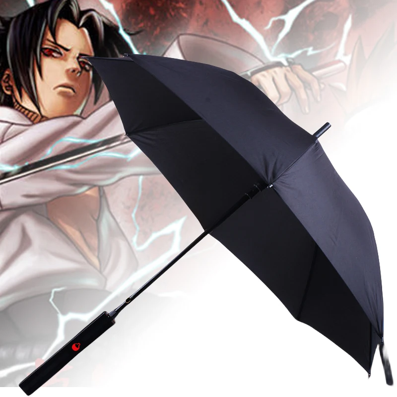 Kusanagi Sword Katana Umbrella Creative Long Handle Parasol Uchiha Sasuke Ninja Cosplay Prop Japanese Katana Umbrella Anime Gift