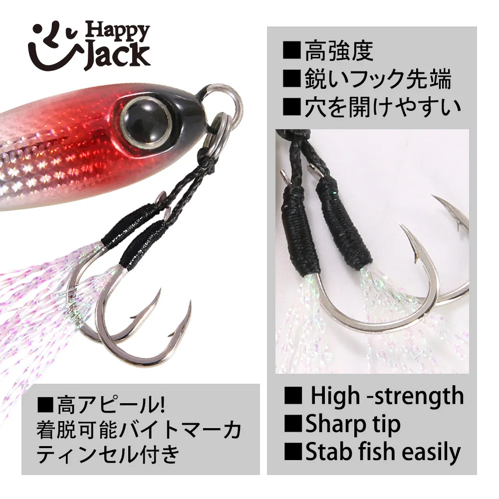 HappyJack Rockfishing Slow Drop Micro Cast Metal Jig 3.5G 5G 7G 10G 15G 20G Micro jig  Shore Casting Jigging Spoon Saltwater JIG 2