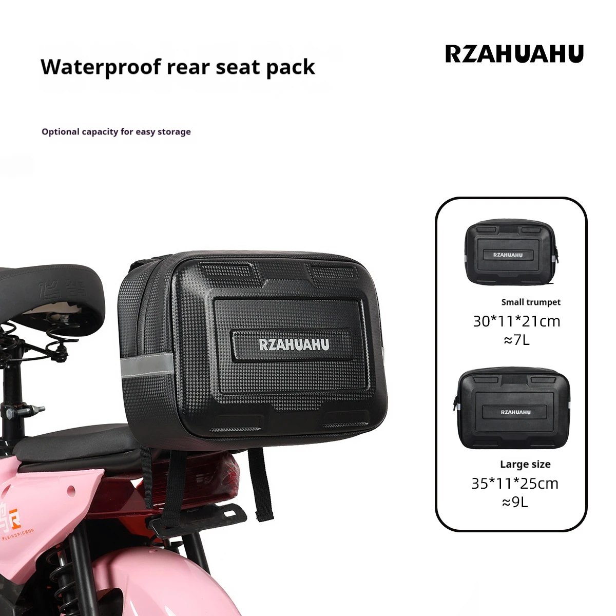 Motorrad tasche Rücksitz Tasche wasserdicht große Kapazität Hänge tasche Aufbewahrung tasche Fahrrad zubehör Motorrad zubehör – Detail 9