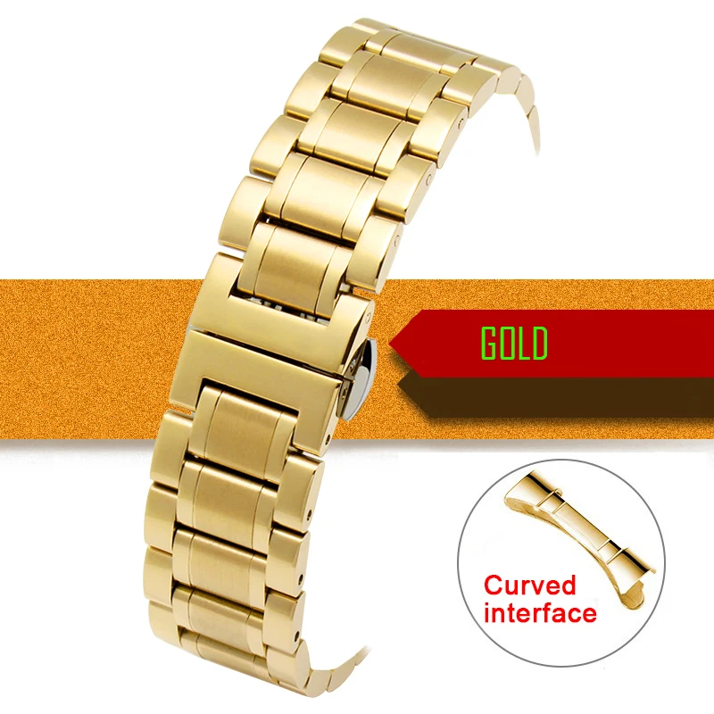 Stainless Steel Butterfly Buckle Bracelet Strap