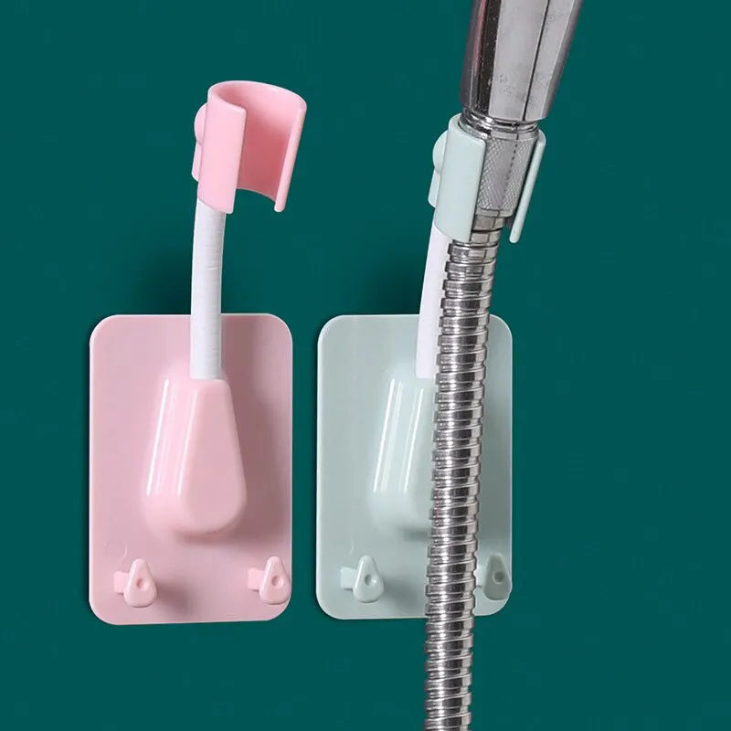 1pc Shower Head Holder Adjustable Self Adhesive Showerhead Bracket Wall Mount Stand SPA Bathroom Universal showerhead holder
