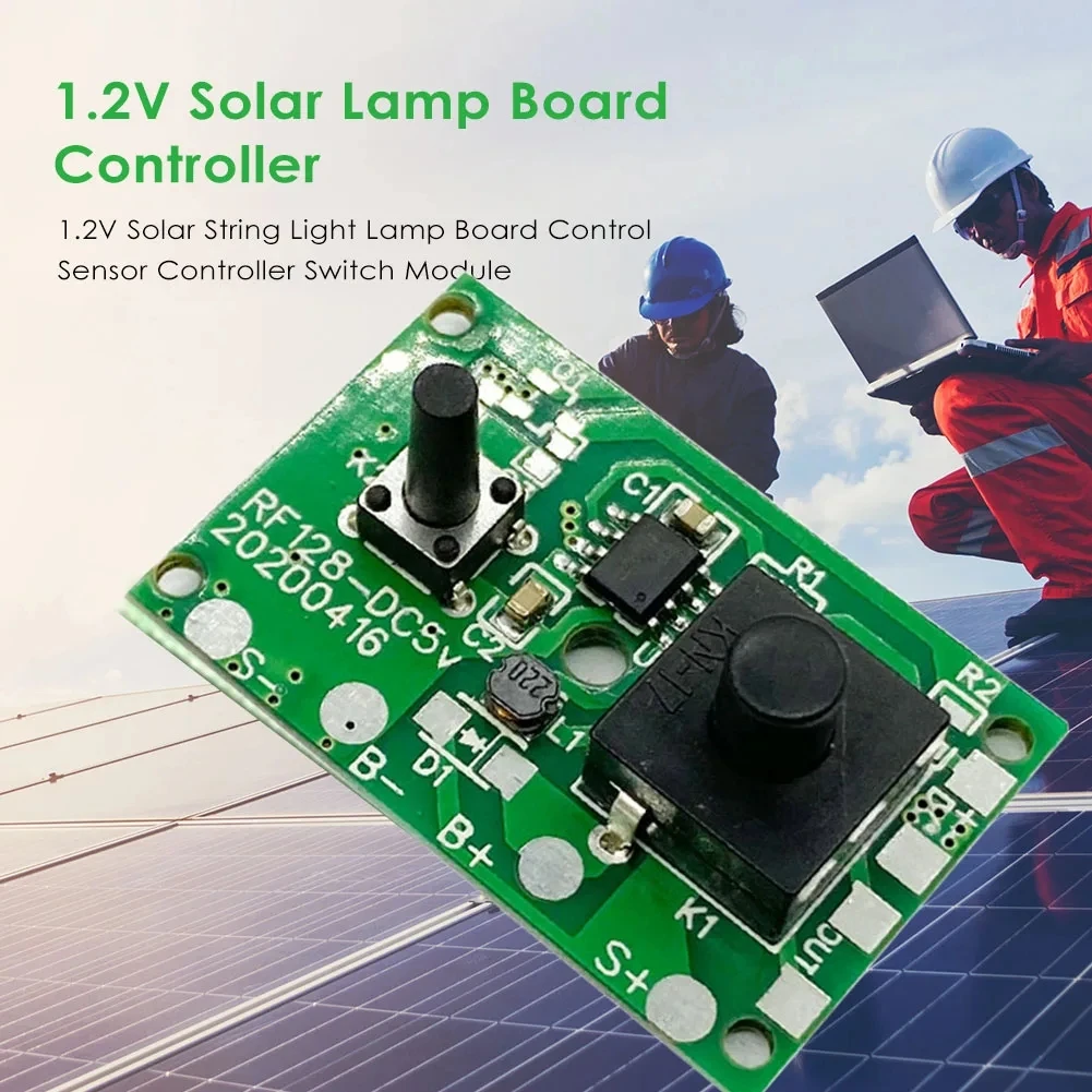 Description Picture 6 of item3.7V Boost 24V 31V Solar String Light Controller Switch Module With Switch Solar Light String Lanyard Board Controller