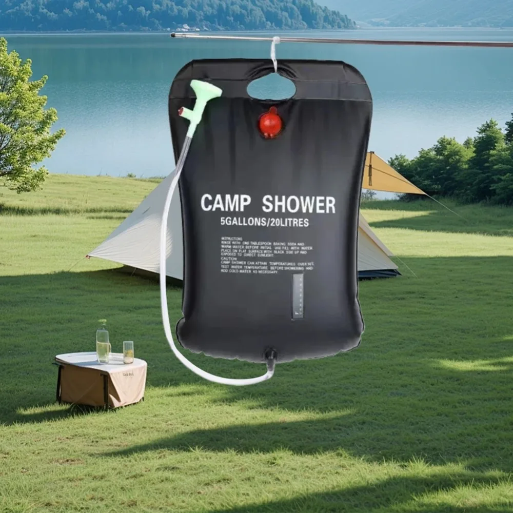 20L Portable Camping Shower Bag Solar Heating For Beach Swimming Outdoor Traveling portable camping shower bag