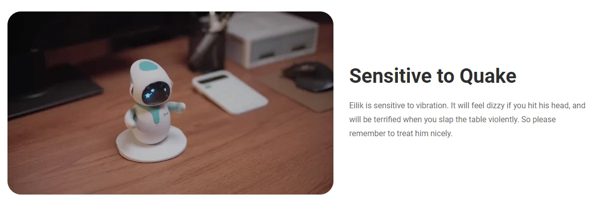 Eilik Intelligent AI Robot Desktop Pet Trend Toy Cute description image 3