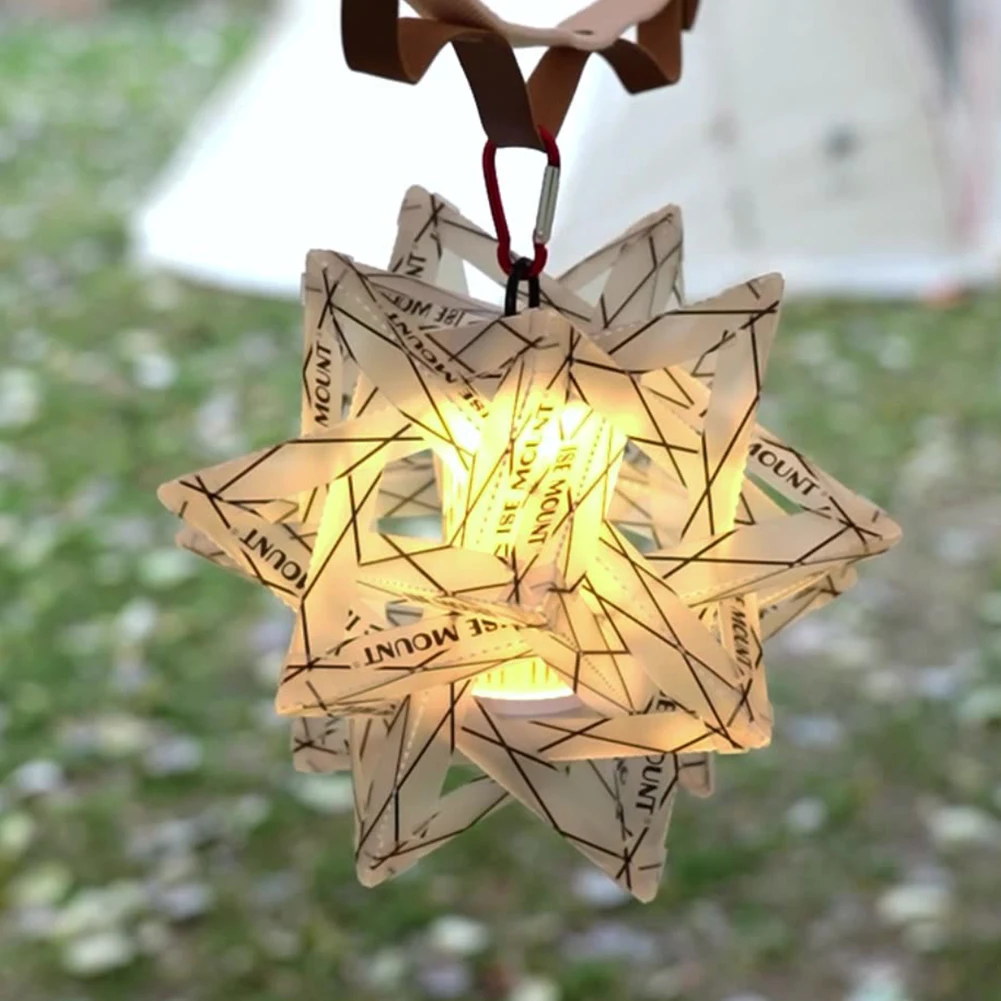 1-3PCS Outdoor Star Camping Light Shade Wear-Resistant Outdoor Lantern Shade Decorative Lampshade for Outdoor Camping Tent