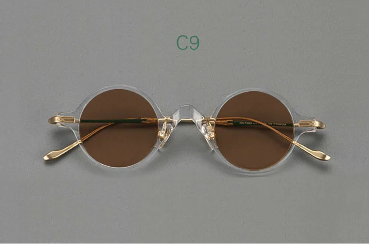 Joopin Occhiali da sole rotondi da uomo, stile retrò, protezione UV400, montatura in metallo, vintage, occhiali da sole polarizzati per donne e uomini, A18 Nero Fotocromatico, Taglia unica