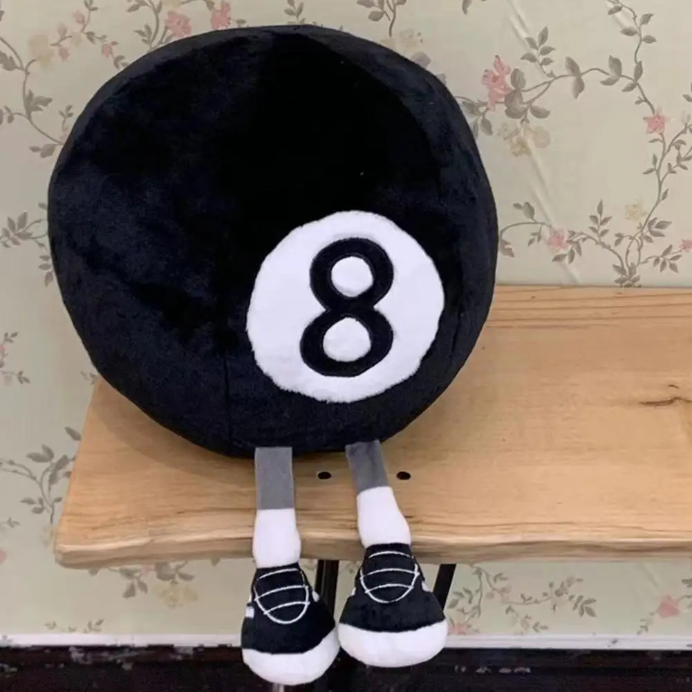Throw Pillow Plush Ball Gift for Kids Billiard Plush Pillow Toy Set Soft Stuffed Sport Throw Pillows for Kids Cute Birthday