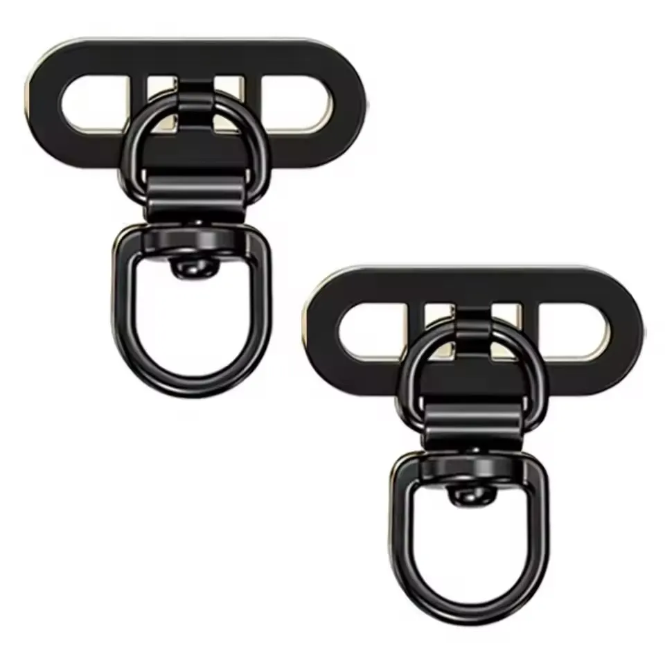 Rotatable Steel Phone Tether Tabs - Mini Lanyard Patch Connector Piece
