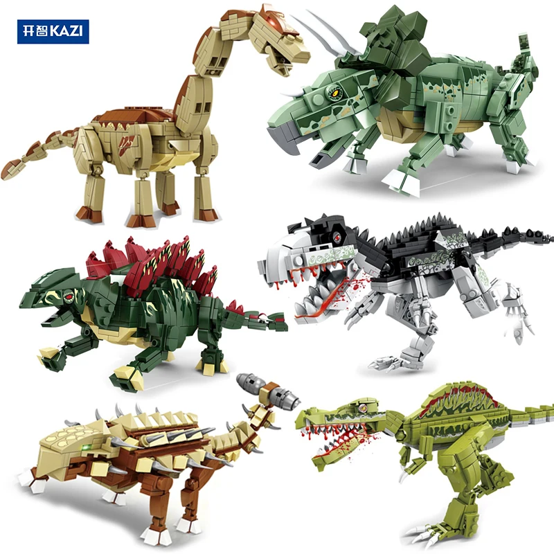 Figurine type lego Dinosaure Triceratops Jurassic Park - Jurassic World