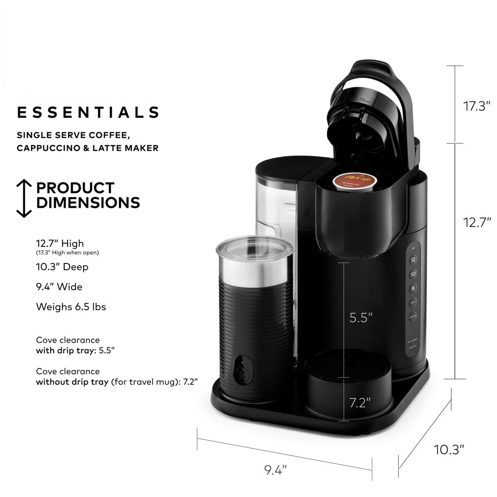 Ninja PB051 Pods & Grounds Specialty Single-Serve Coffee Maker, K-Cup Pod  Compatible, Built-In Milk Frother, 6-oz. Cup to 24-oz - AliExpress