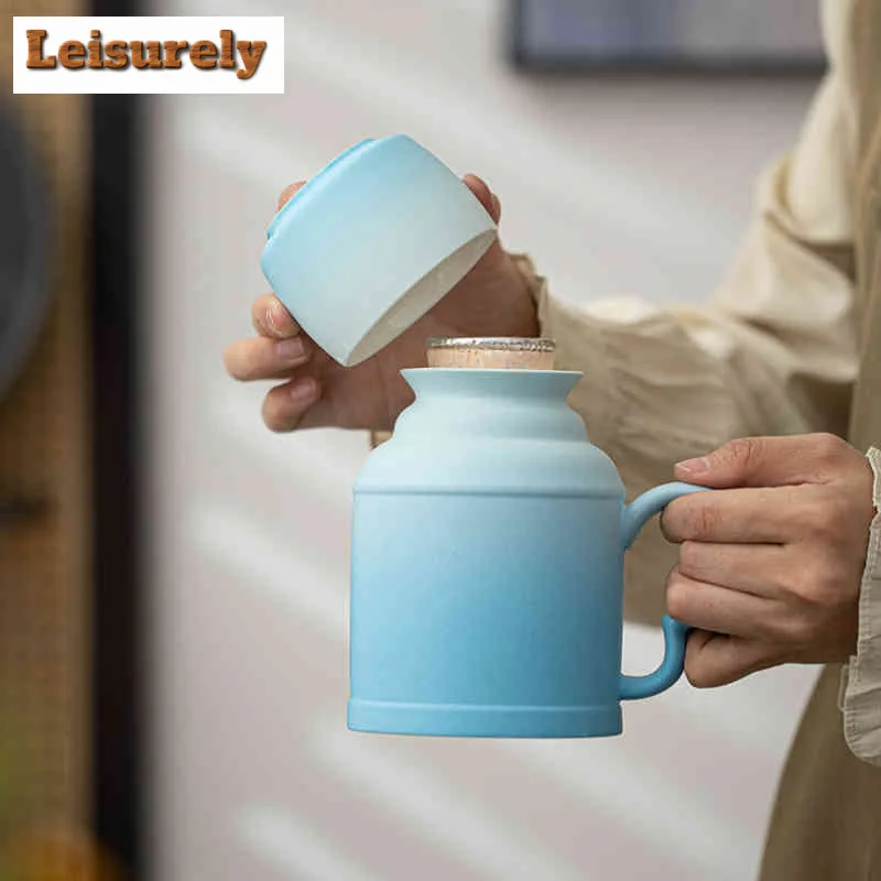 130ml Creative Gradient Color Warm Water Bottle Water Jug Heat Insulation Water Kettle Carafe Hot and Cold Water Pitcher Cafes