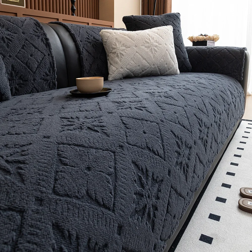 Cotton Velvet Non-Slip Sofa Cover 5