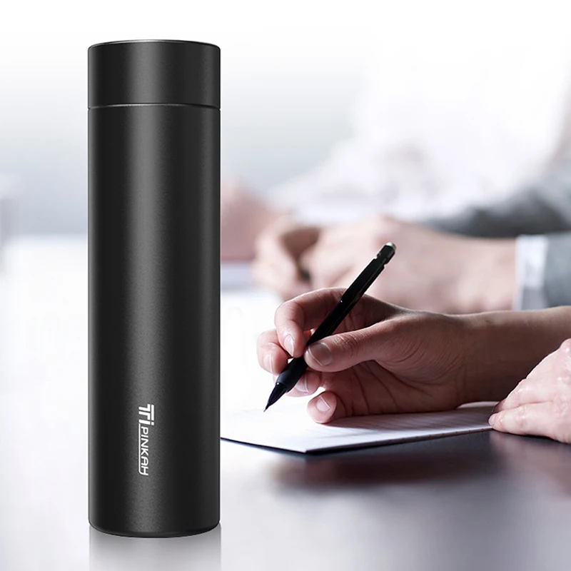 PINKAH Business Light Luxury Pure Titanium Thermos Cup With Tea