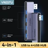 4 in 1 USB HUB 3.0 OTG Splitter Adapter USB Expansion for Xiaomi Laptop Notebook Hi-Speed for PC Computer Desktop Mouse Printer 1