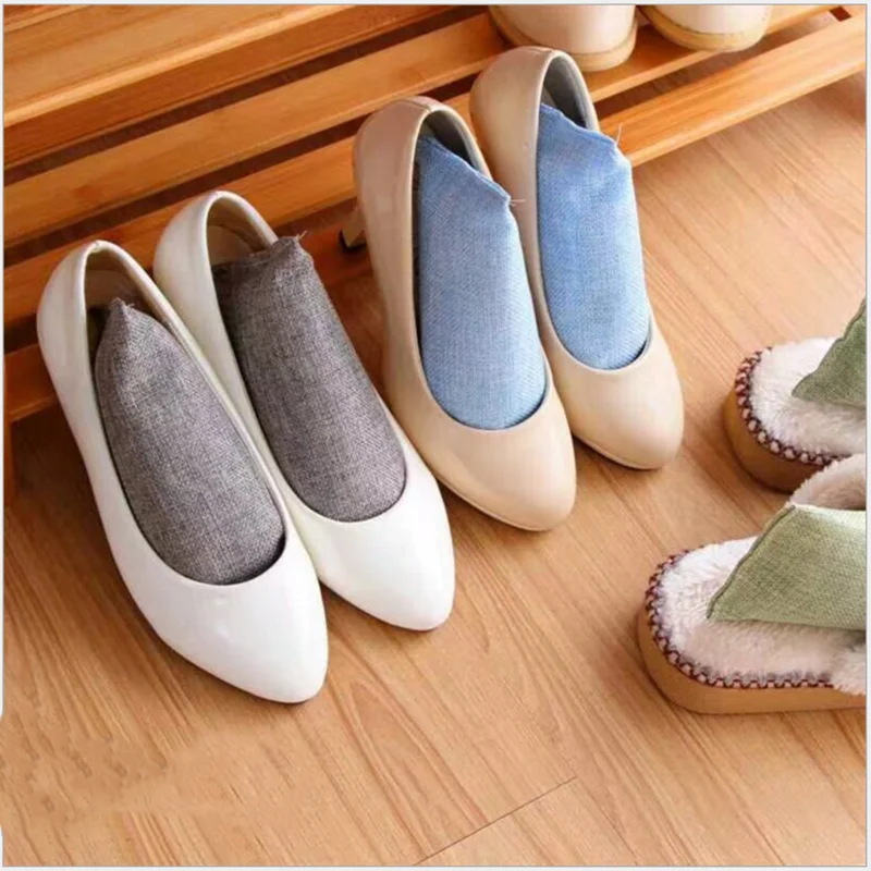 1PC Bamboo Charcoal Air Purifying Bag Activated Charcoal Odor Absorber Air Freshener for Home Shoes Car Closet Odor Elimina 75g