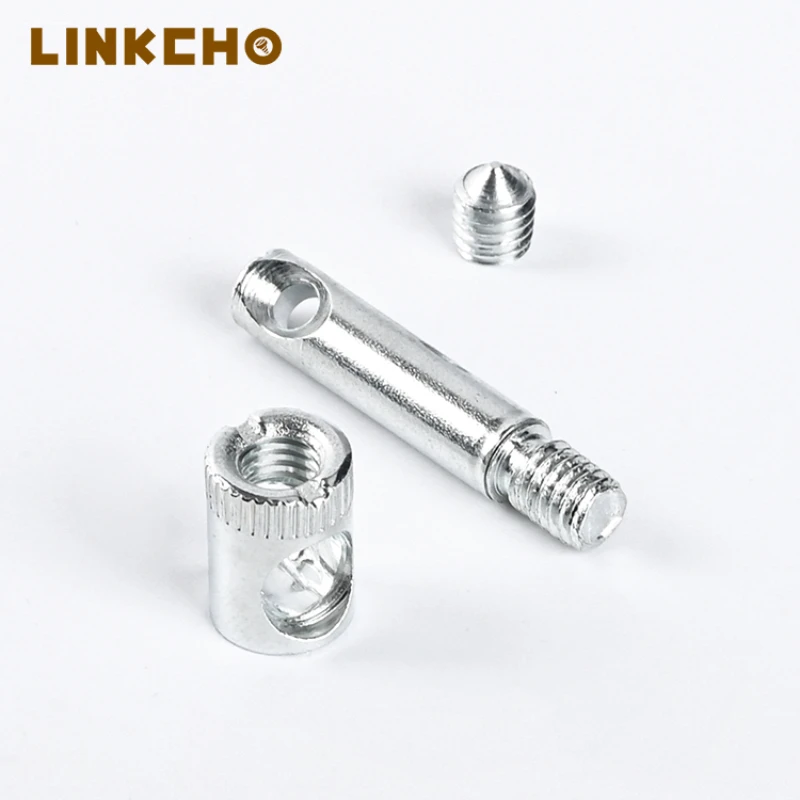 LINKCHO Furniture Hardware Hidden Connector Furniture 4 in 1 Fastener Cupboard Hardware Fitting