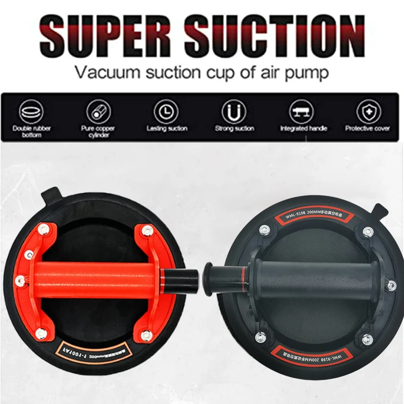Alokrupswam Glass Lifting Suction Cups Heavy Duty Vacuum Aluminum Alloy Handle Holder To Lift - View #13
