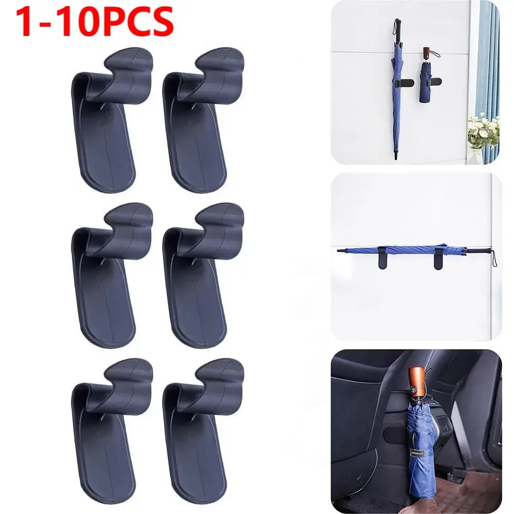 Umbrella Holder 1-10PCS Car Umbrella Holders Trunk Storage Organizer Hook Multifunctional Car Fastener Clip Umbrella Hanger Wall Mounted Rack