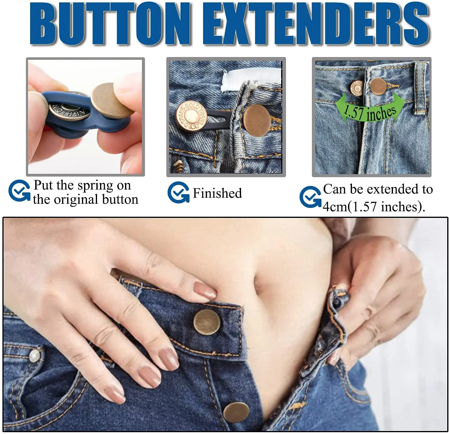 Using Metal Button Extender