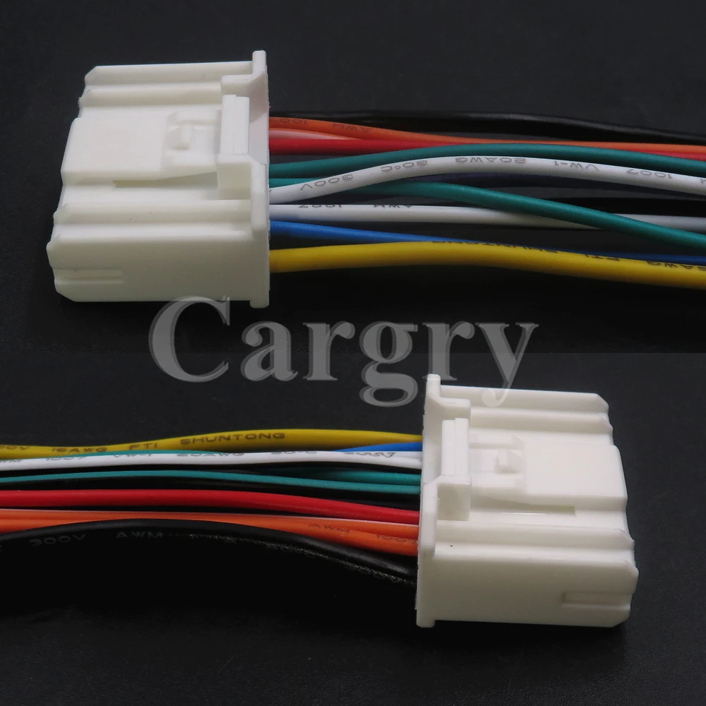 1 Set 20P Car Audio Horn ISO Conector Auto Stereo Rádio CD Wire Harness Adapter Wire Plug para Nissan