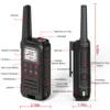 2PCS Baofeng F22 PMR FRS Mini Walkie Talkie Waterproof Type-C Licence-free NOAA Portable Two Way Ham Radio for Hunting 5