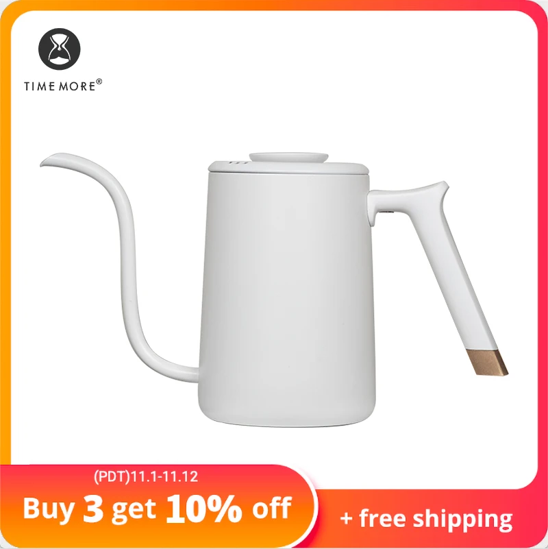 TIMEMORE Store Coffee Pot Kettle SwanNeckFineMouth 700mlFishPure Tea Milk For Kitchen Home Trave Office coffee pot coffee kettle