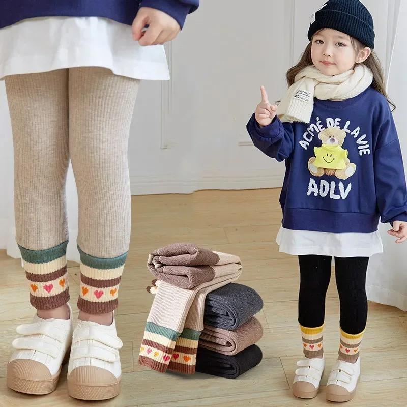 Thicken Girls Tights Autumn Winter Warm Baby Girls Clothing Children Stockings Solid Kids Pantyhose 1-12Years Kids Leggings